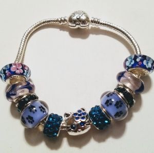 ☆NEW☆Hello Kitty Charm Bracelet 925 Silver☆